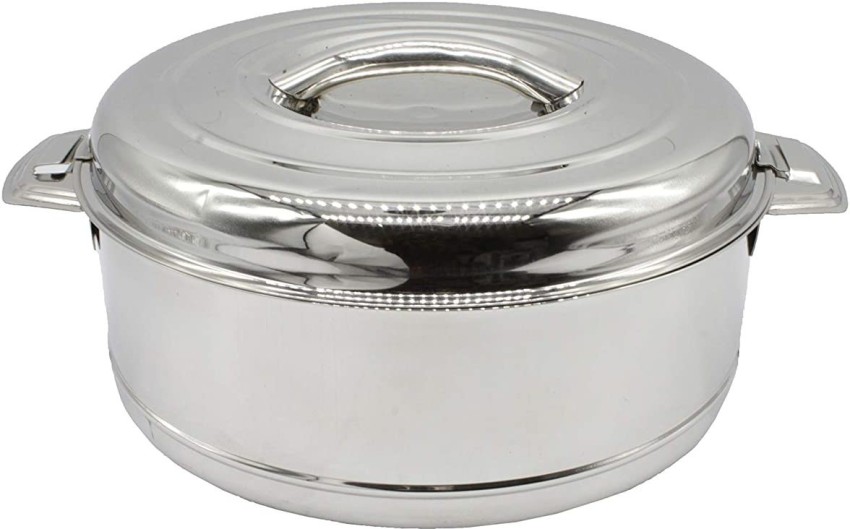 METREY Casserole/HotPot,chapati Box/chapati Container/hot case in Stainless  Steel 10000 ML -CTKTC6042