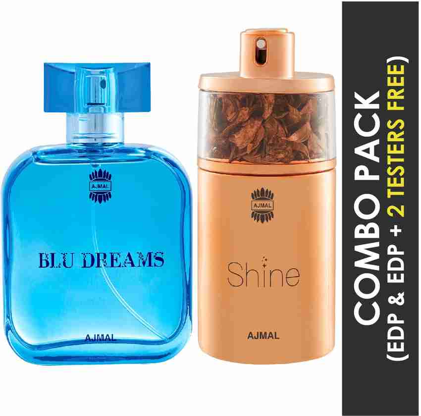 Buy Ajmal Blu Dreams Citurs Fruity 100ML and Shine Floral Powdery