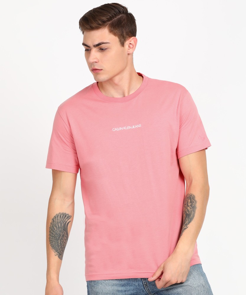 Calvin klein jeans top pink t shirt