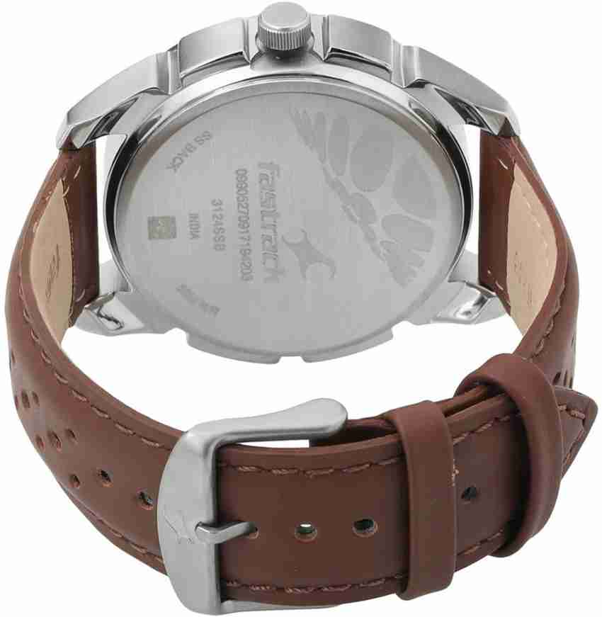 Fastrack Fastrack Men Grey Textured Analogue Watch 3124SL06