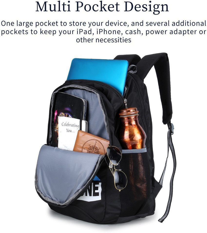 PRIMITIVE ZONE Jordan 28 L Laptop Backpack BLACK Price in India