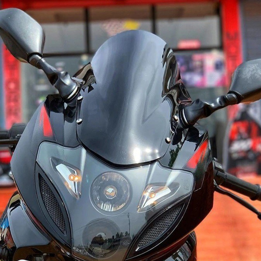 AOWBIKES PULSAR 220 BUBBLE VISOR Bike Windshield Price in India