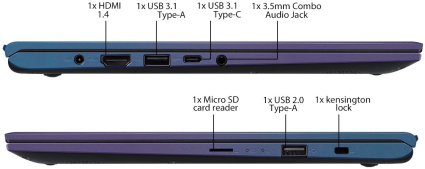 Asus Laptop Vivobook 14 - Transparent Silver - 8excite+