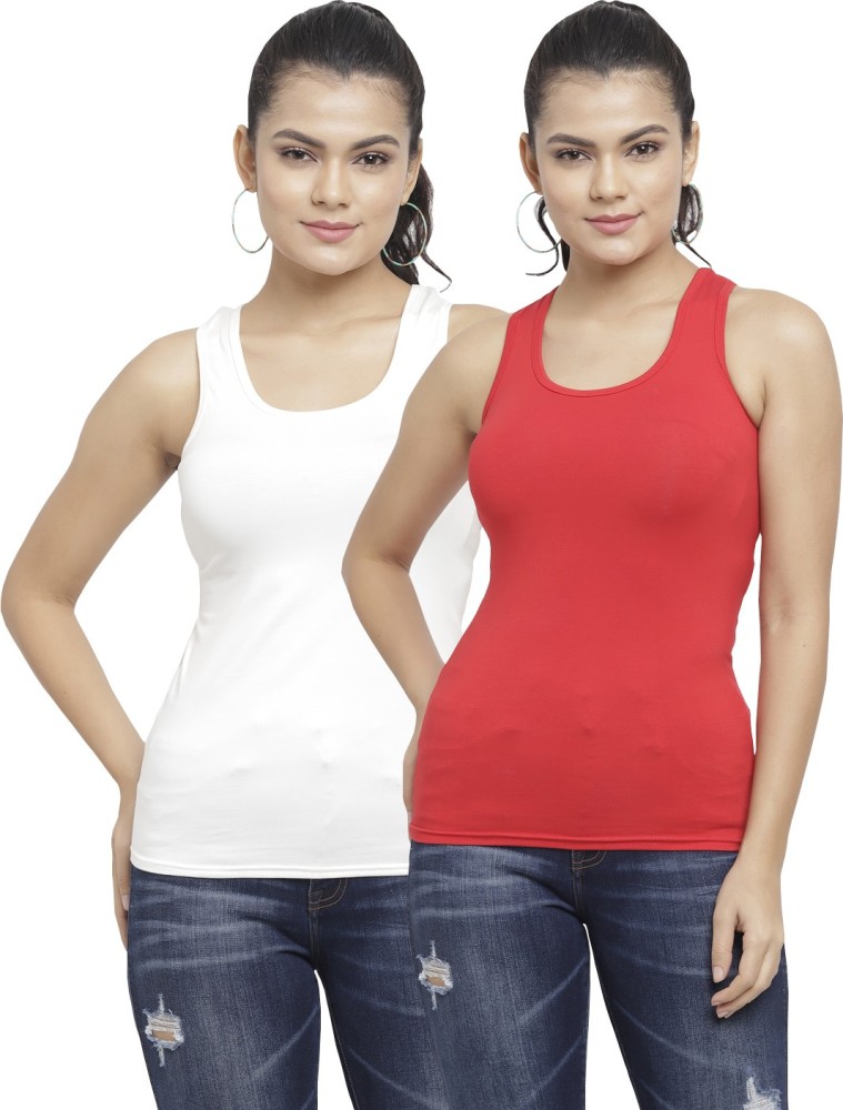 N-gal Casual Sleeveless Solid Women Multicolor Top - Buy N-gal Casual  Sleeveless Solid Women Multicolor Top Online at Best Prices in India