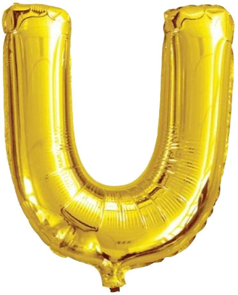 Gold helium letter balloons outlet