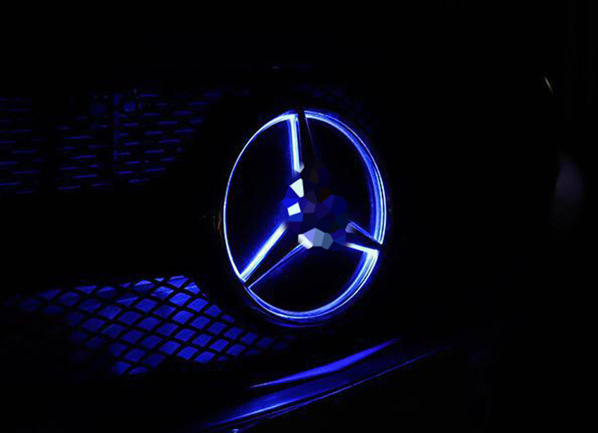 OnWheel Car LED Bonnet Front Radiator Racing Grilles Monogram with