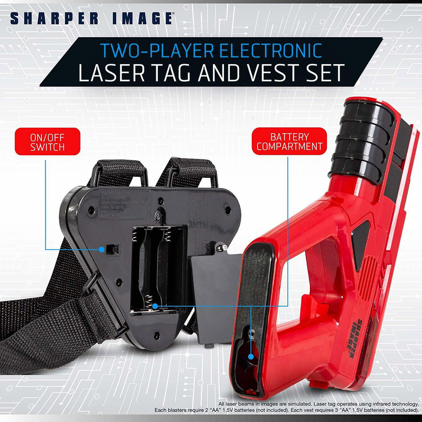 Sharper image toy laser tag cheap shooting game