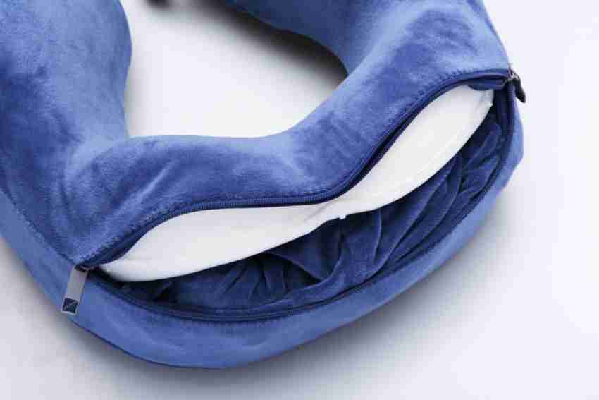 Blue neck outlet pillow