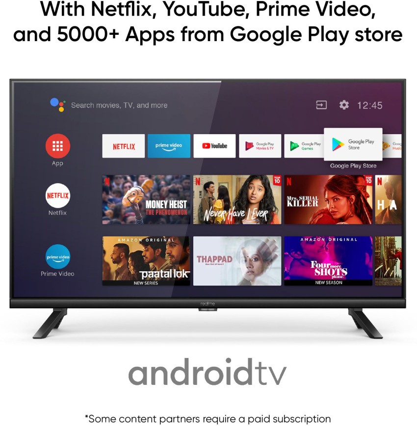 realme 80 cm (32 inch) HD Ready LED Smart Android TV Online at best Prices  In India