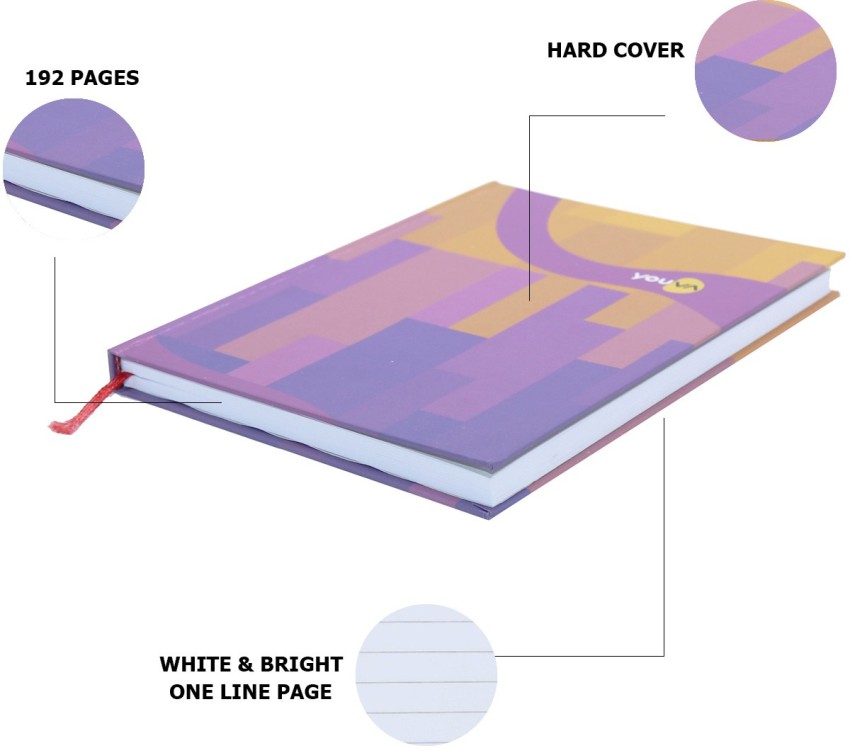 NAVNEET Youva Case Bound My Notes 14.8x21 cm A5 Notebook Single Line 192  Pages Price in India - Buy NAVNEET Youva Case Bound My Notes 14.8x21 cm A5  Notebook Single Line 192