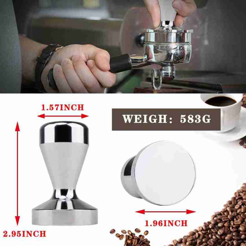 SHAFIRE Stainless Steel Powder Pressing Force Coffee Tamper 51mm Espresso  Bean Press Stainless Steel Masher Price in India - Buy SHAFIRE Stainless  Steel Powder Pressing Force Coffee Tamper 51mm Espresso Bean Press
