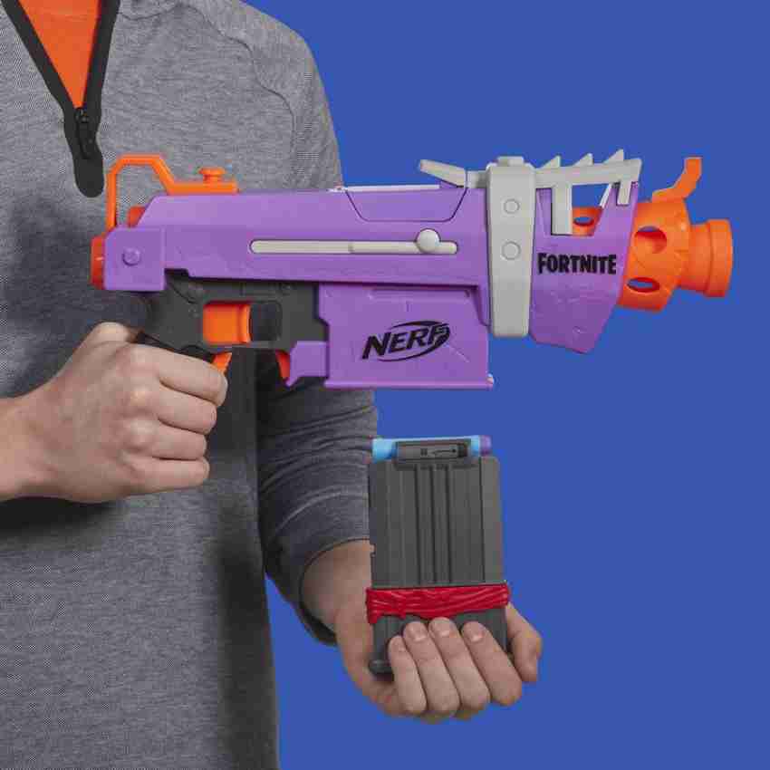 Pistola NERF Fortnite Smg com 6 Cargas