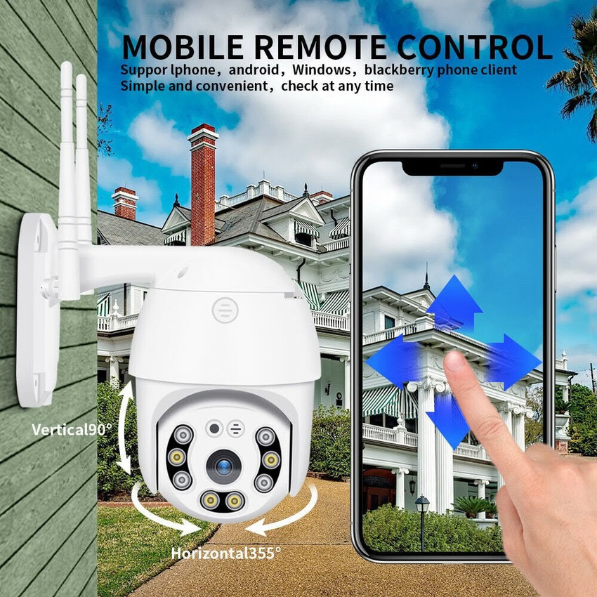 SAWHNEY PTZ WiFi Wireless Outdoor Waterproof Camera CCTV Security
