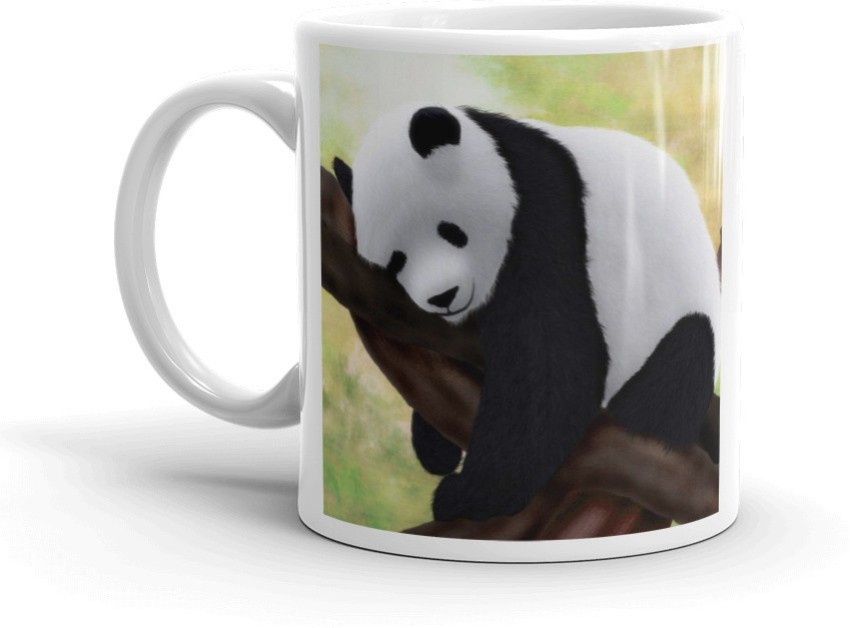 1pc Creative Ceramic Panda Pattern Mug Cartoon Cup Cute Milk