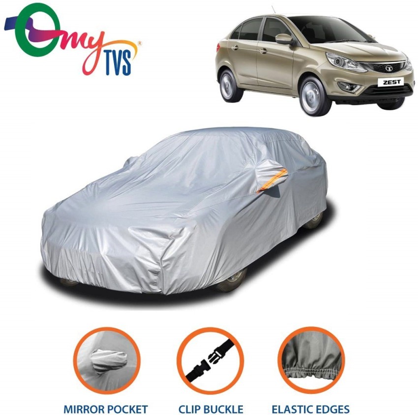 Buy Universal Size myTVS Car Body Cover with Mirror Pockets at Lowest Price