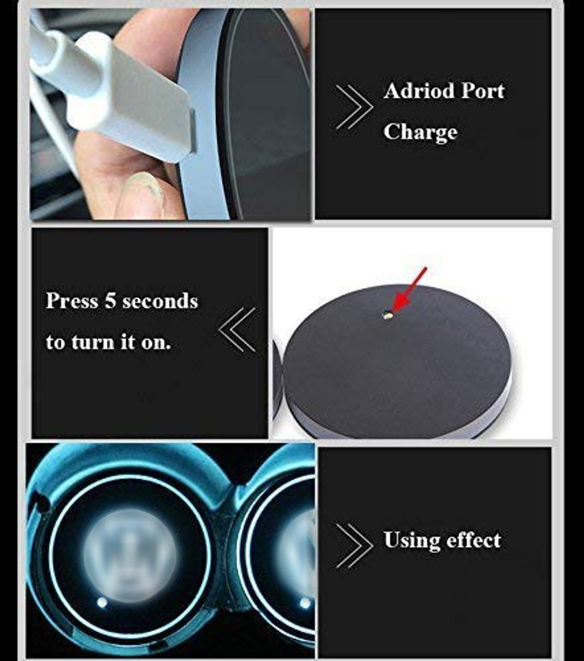 Vw cup online holder lights