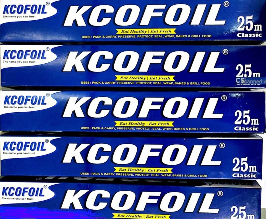 Kcofoil 72M Aluminium Silver Kitchen Foil Roll Paper Aluminium Foil : Buy  Online at Best Price in KSA - Souq is now : Health