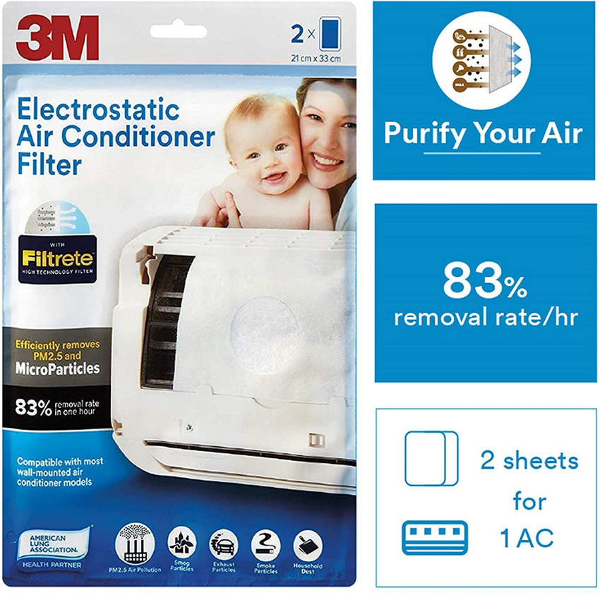 3M Electrostatic Air Purifying Filter for Split Acs Air Purifier