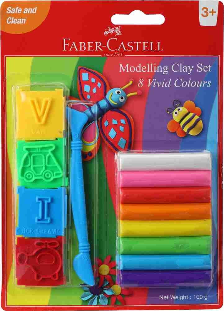 FABER CASTELL 8 Mod 100 G With Toys Blister Art Clay Price in