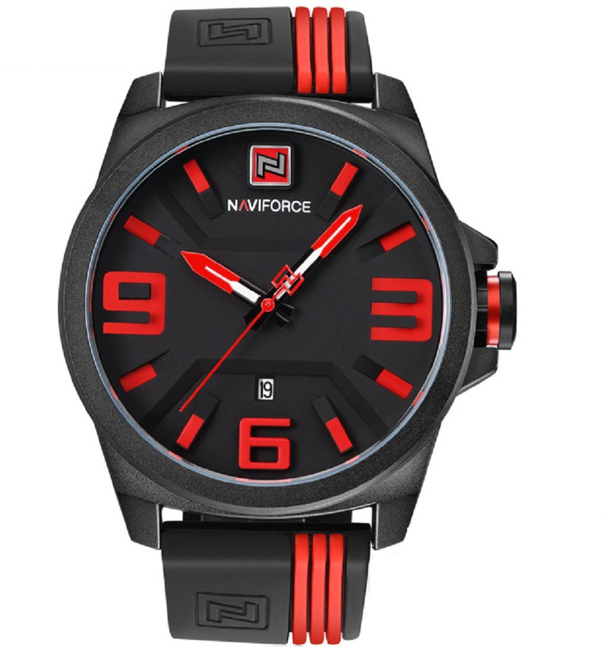 Buy NAVIFORCE Analog Watch For Men N9098 Black Red
