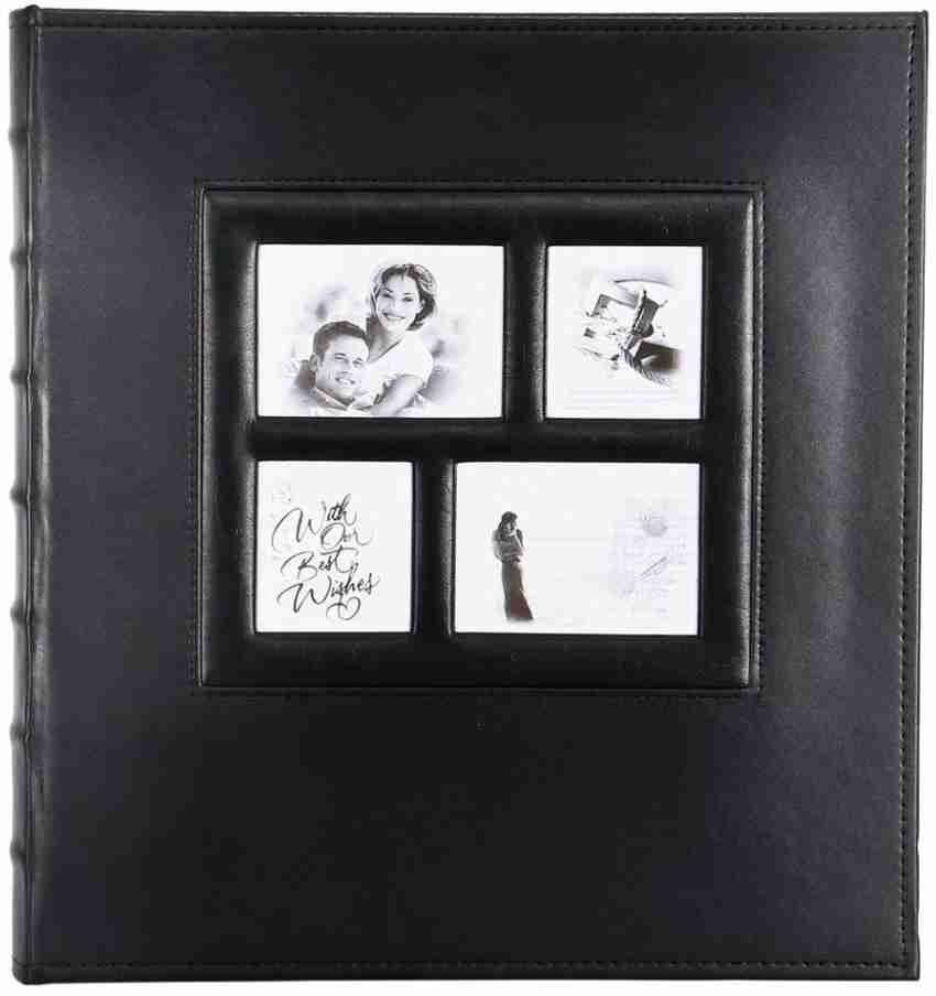 Extra Large Capacity Leather Cover Wedding Family Photo Album - Holds 500 H