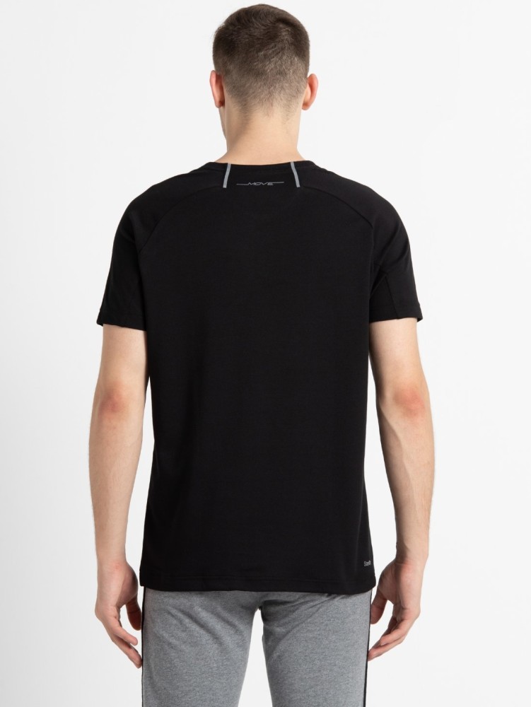 JOCKEY Sporty Men Round Neck Black T Shirt Buy JOCKEY Sporty Men Round Neck Black T Shirt Online at Best Prices in India Flipkart