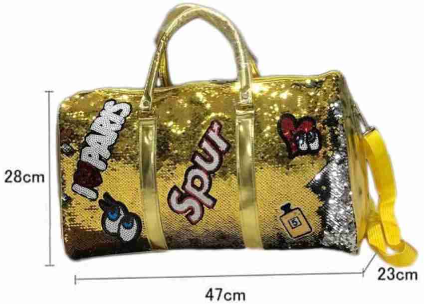 Buy Lalji Creations Sequin Duffle Travel Bag for Women and Men, Luggage  Travelling Bags for Women, Stylish Duffle for Gym