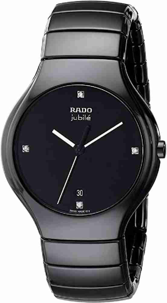 Buy RADO 1904 Analog Watch For Men Men s JP1904 True Jubile Analog Display Swiss Quartz Black Watch Online at Best Prices in India Flipkart
