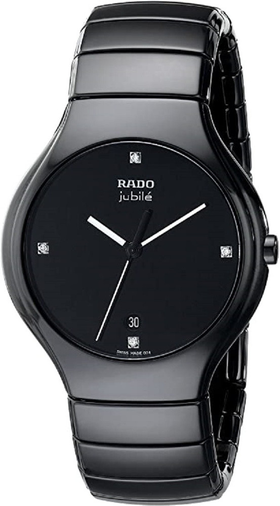 RADO 1904 Analog Watch For Men Buy RADO 1904 Analog Watch For Men Men s JP1904 True Jubile Analog Display Swiss Quartz Black Watch Online at Best Prices in India Flipkart