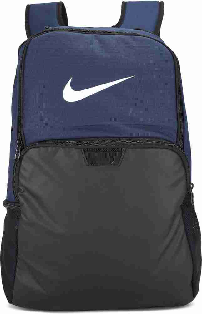 NIKE NK Brasilia 30 L Laptop Backpack MIDNIGHT NAVY BLACK WHITE