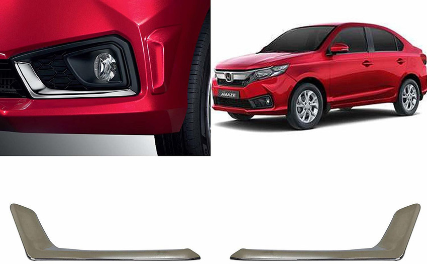 CARMART Imported Fog Light Bezel Chrome Garnish AMAZE 2018 20