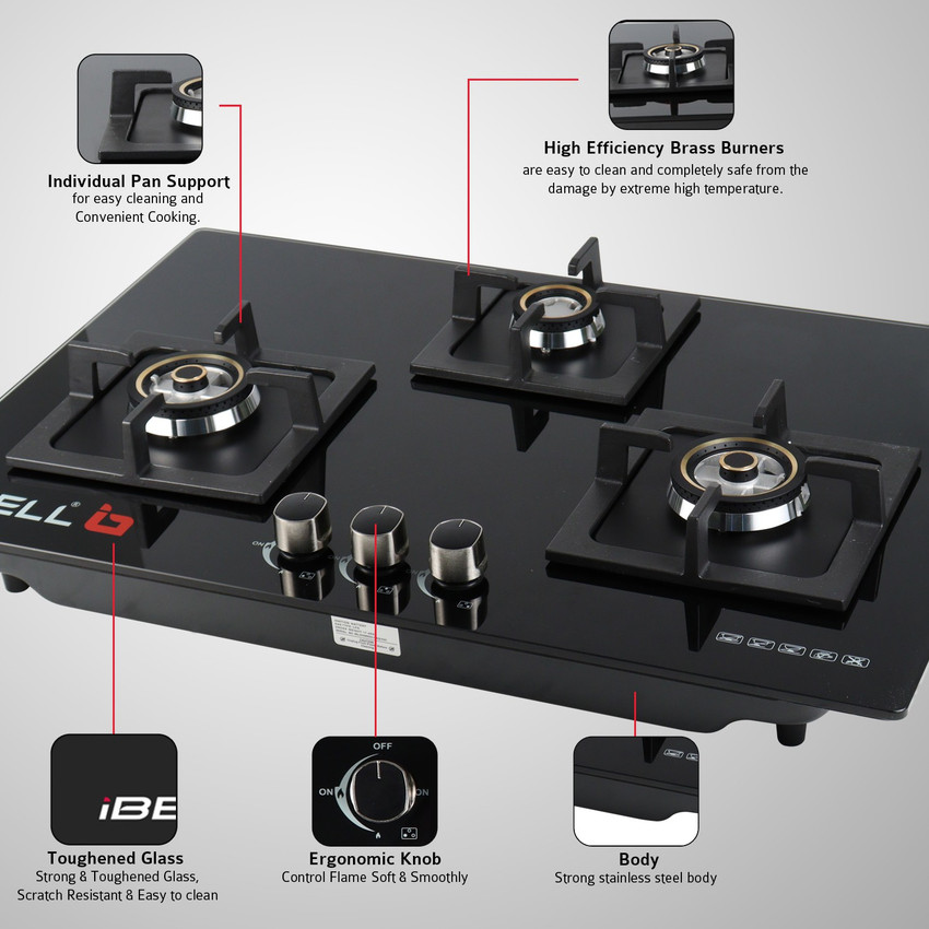 Ibell gas stove 4 burner hot sale