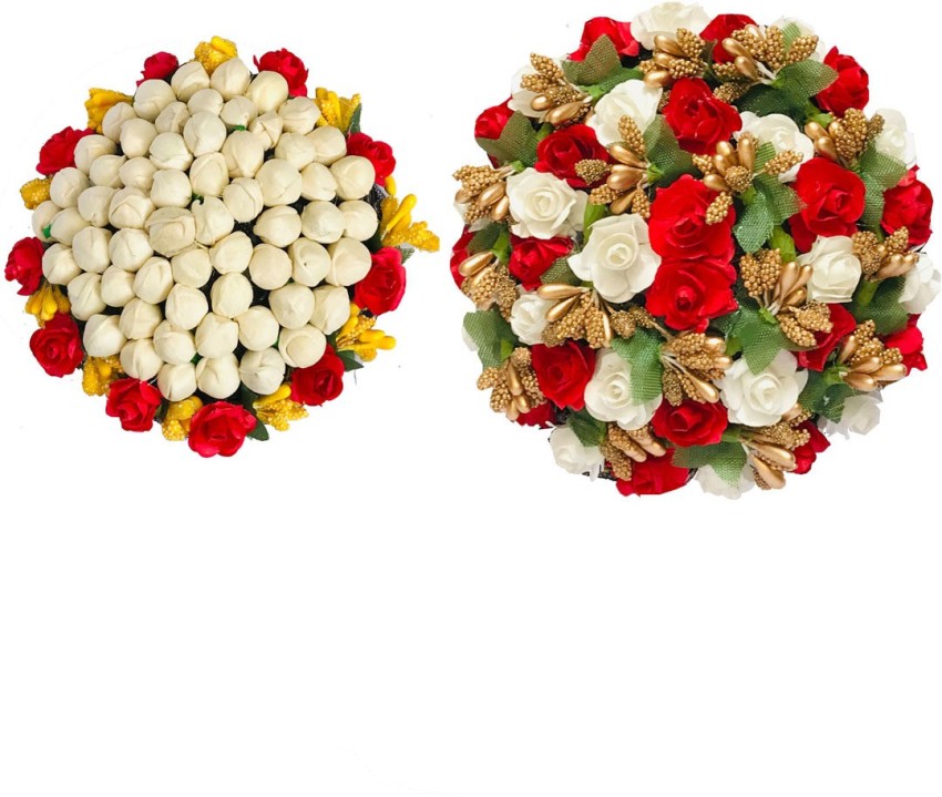 Buy GADINFASHION Multicolor Womens Artificial Flower Juda Hair Accessories  Pack of 2 Online at Best Prices in India  JioMart