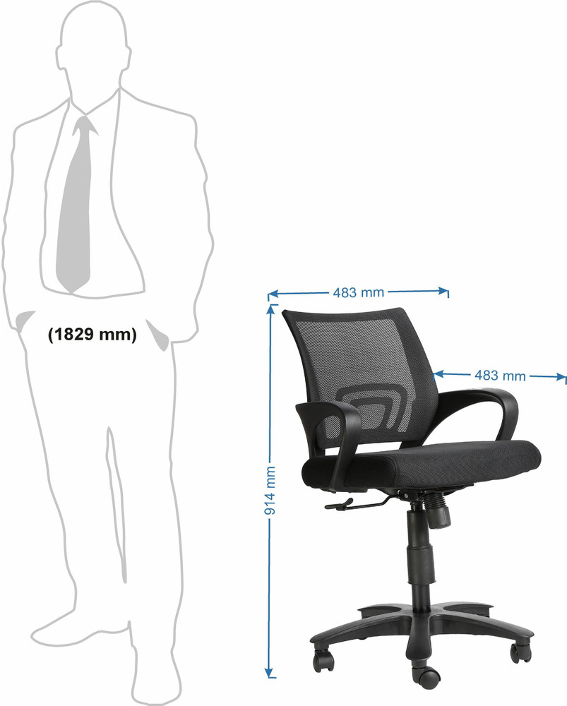VJ Interior Fabric Office Arm Chair Price in India Buy VJ