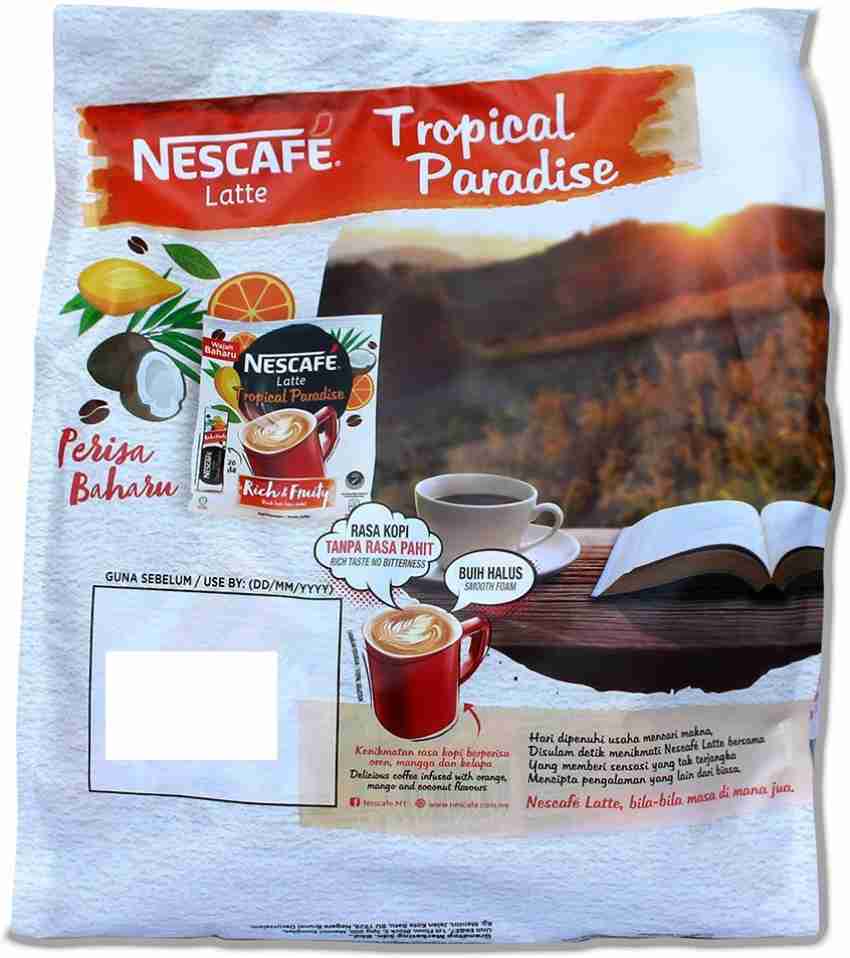 Nescafe 3 in 1 Hazelnut Coffee Latte - Instant Coffee Packets - Single Serve Flavored Coffee Mix - Bold & Nutty (2 Packs - 20 Sticks Each)
