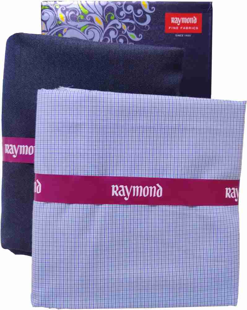 Raymond Polycotton Checkered Self Design Shirt Trouser Fabric