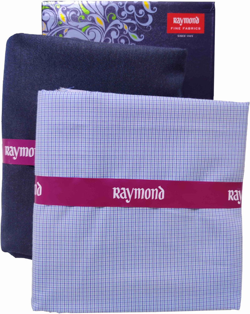 Raymond Polycotton Checkered Self Design Shirt Trouser Fabric Price in India Buy Raymond Polycotton Checkered Self Design Shirt Trouser Fabric online at Flipkart