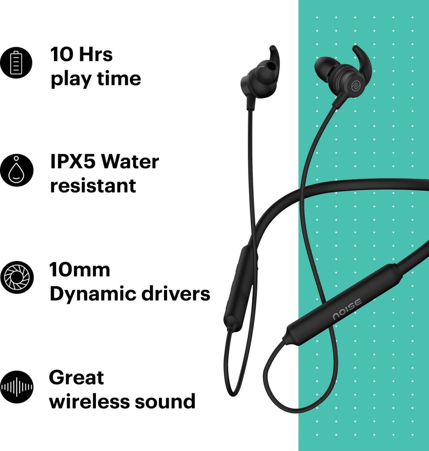 Noise tune active bluetooth 2024 neckband earphones with mic