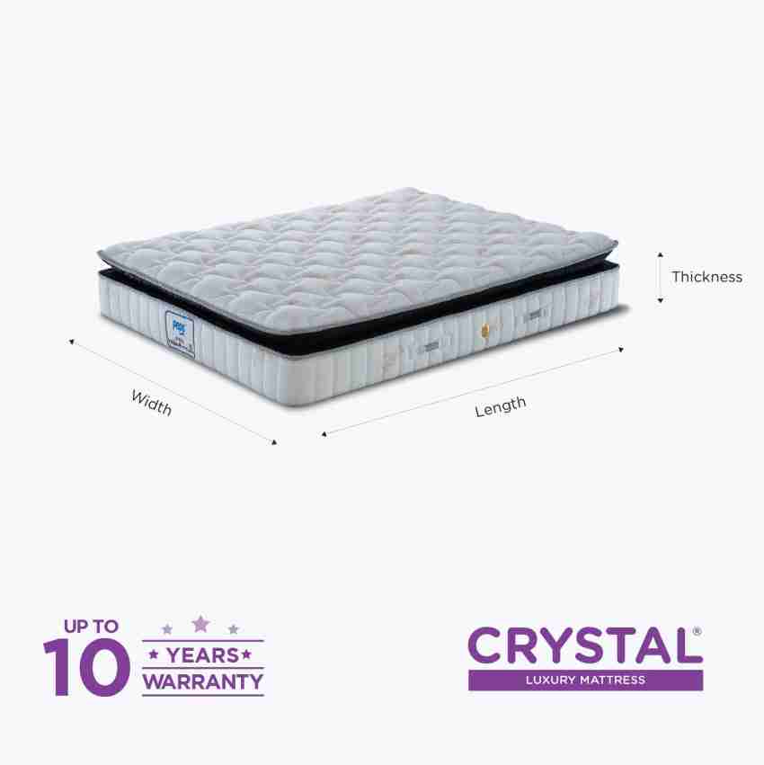 PEPS Crystal 8 inch King Pocket Spring Mattress Price in India Buy