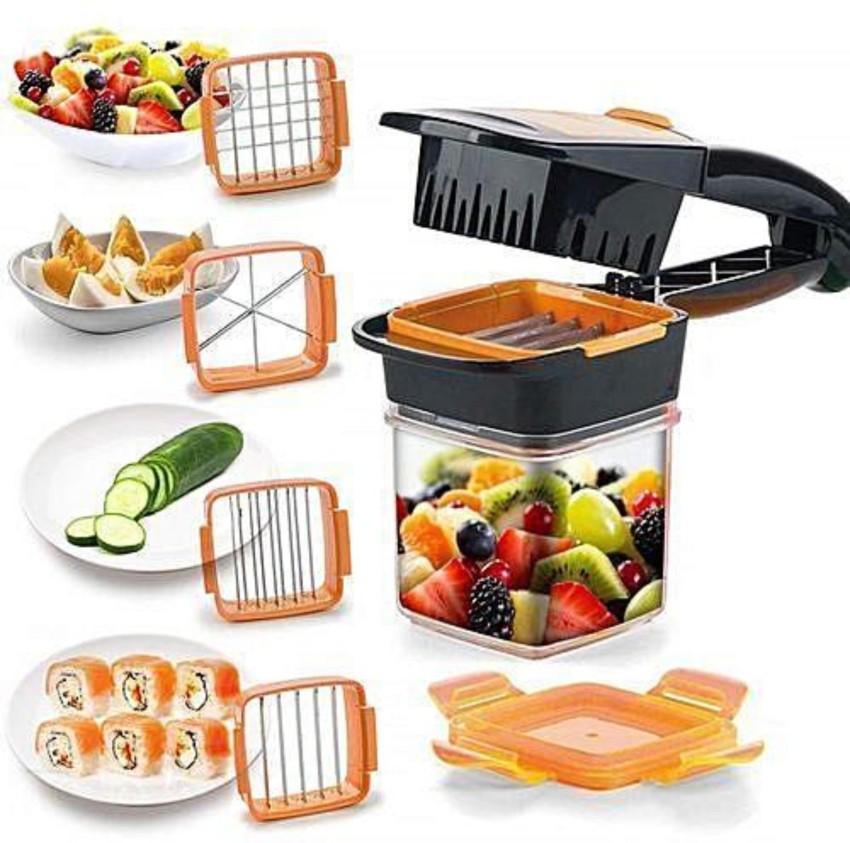 CHESHTA 5 in 1 Multifunctional Food Fruit Vegetable Cutter Slicer Chopper  Nicer Dicer Vegetable & Fruit Chopper Price in India - Buy CHESHTA 5 in 1  Multifunctional Food Fruit Vegetable Cutter Slicer