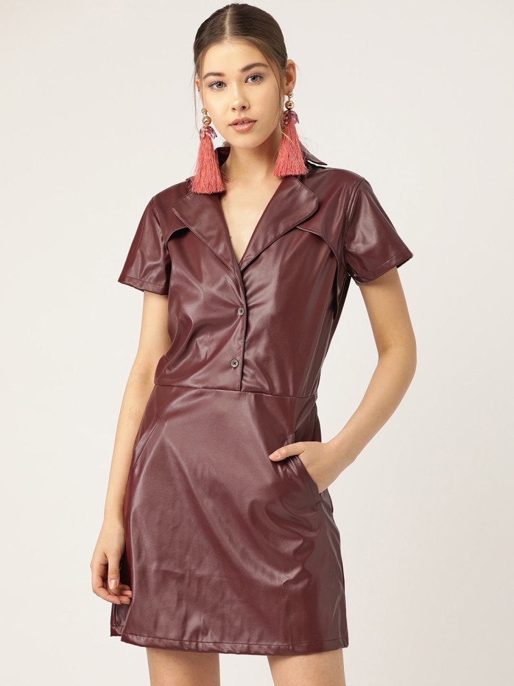 Loft maroon dress best sale