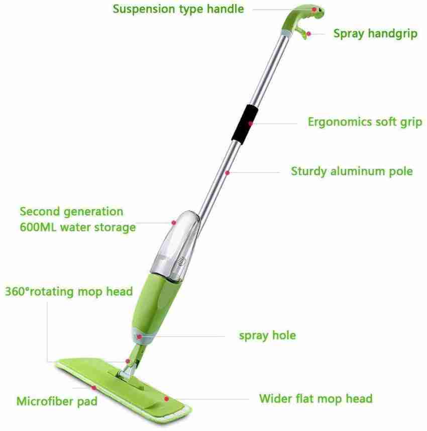 Zorzel Spray Mop Set with Microfiber Washable Pad, Best 360 Degree Easy  Floor Cleaning Mop for Home & Office, Washing Mop for Home Cleaning, Mop  Floor