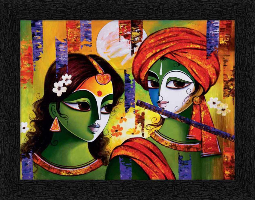 Radha Krishna Modern Art