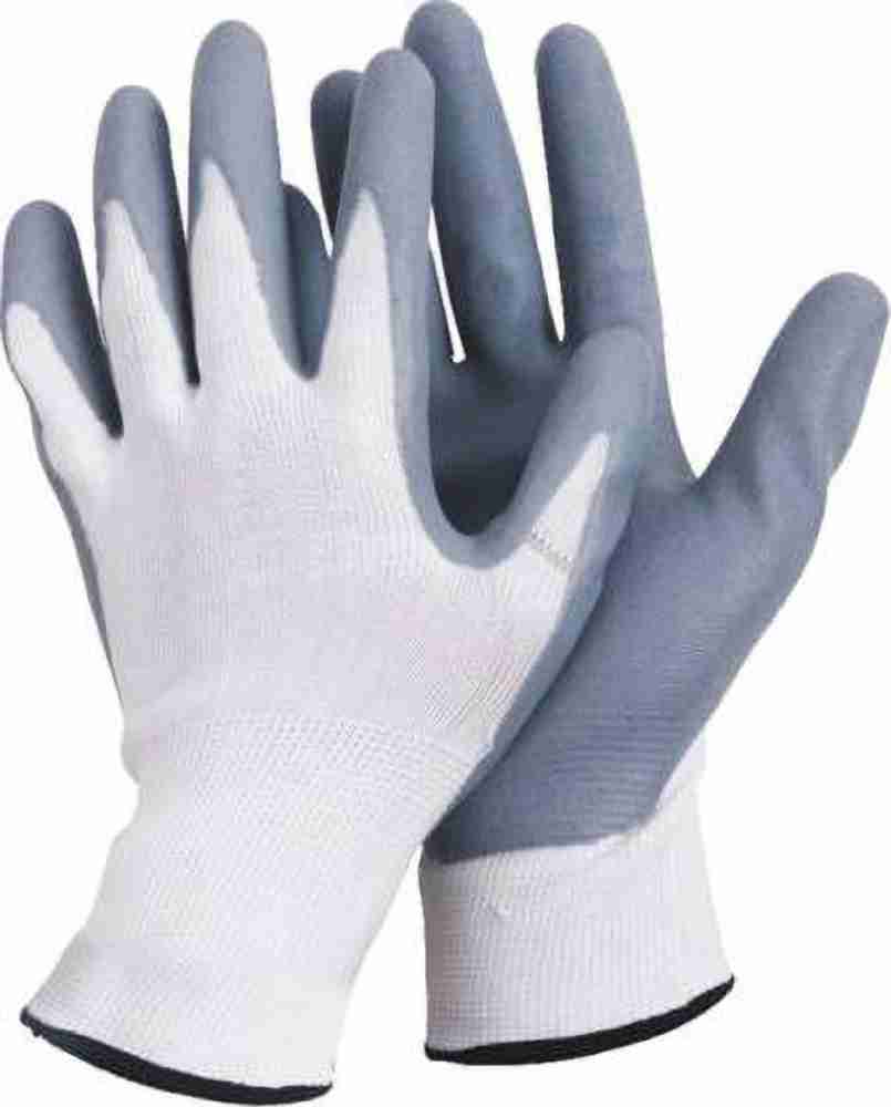 Mehatas Safety universal Protective Gloves Stab Cut Resistant Metal Mesh  Anti Abrasion Construction Nylon, Rubber Safety Gloves