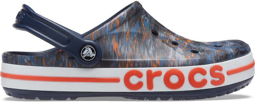 CROCS Bayaband Printed Clog Men Grey Blue Clogs Buy CROCS