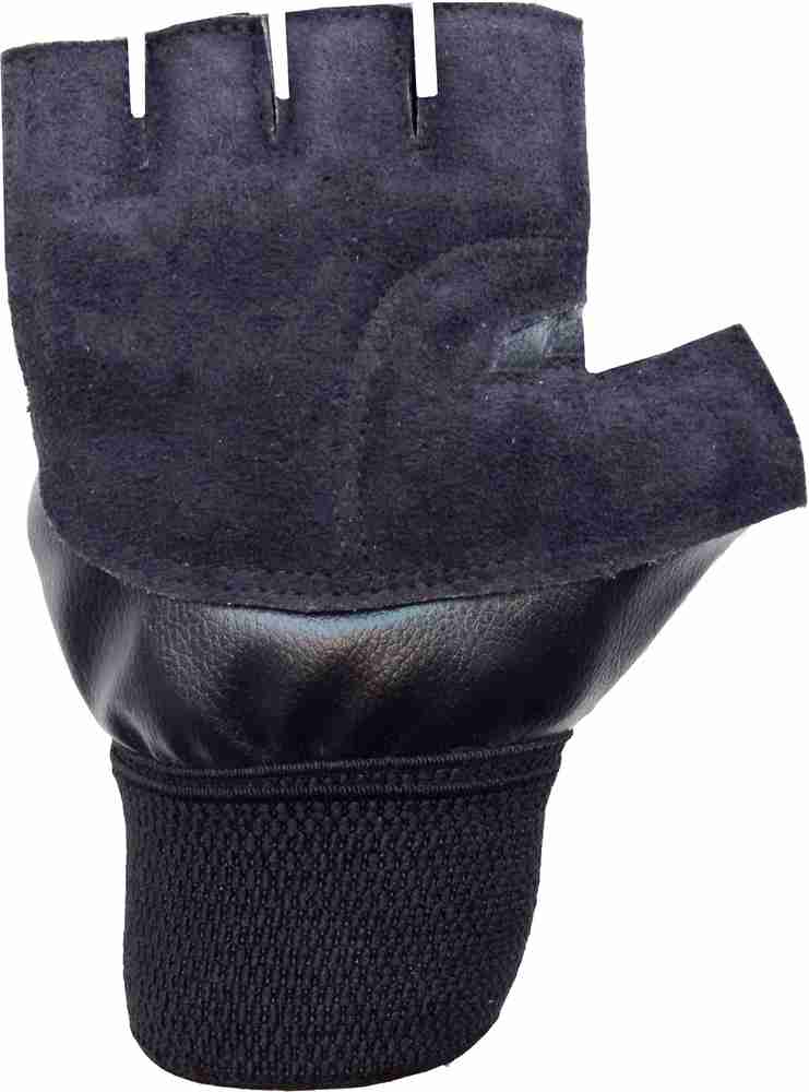 VICTORY INDIA Best Gym Glove Leather Palm With Wrist Support Men
