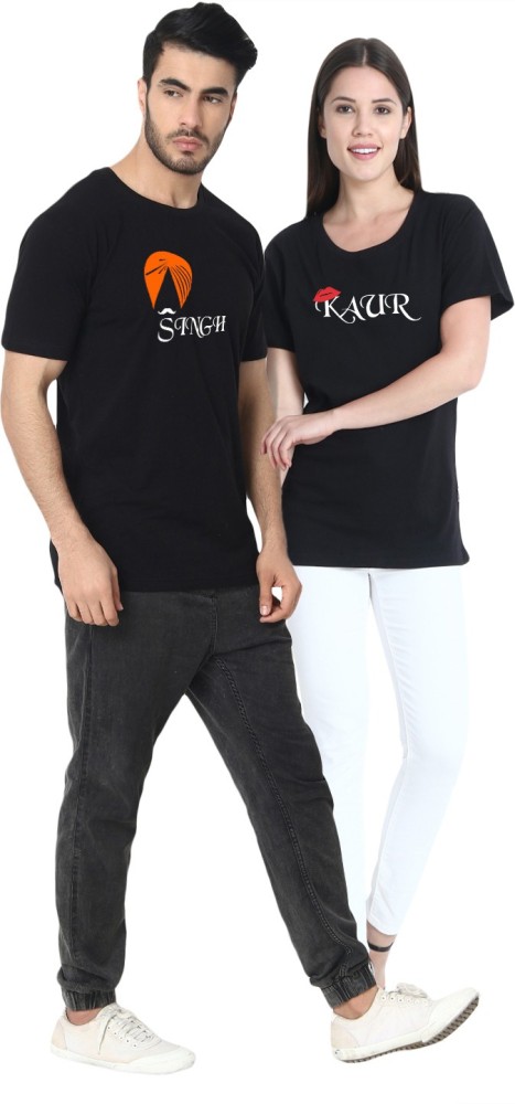 singh kaur couple t shirt