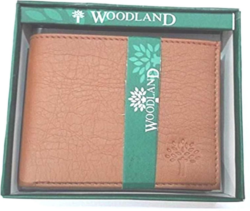 WOODLAND Men Brown Genuine Leather Wallet tan brown Price in