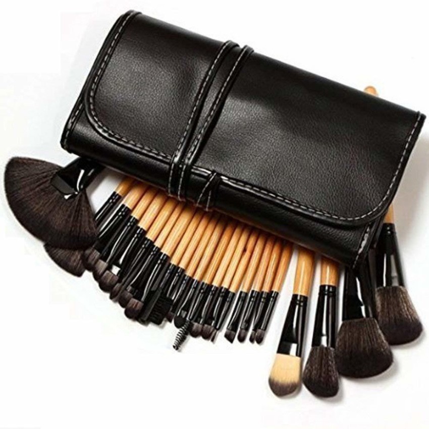 Makeup Brushes 24 PCS Makeup Brush Set Kabuki Foundation Blending Brush Kit  Bag