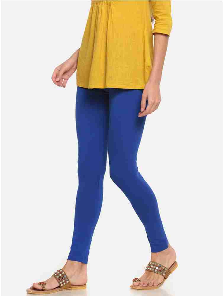 Buy Earki Women's Navy Blue Leggings Ankle Length Size XL at